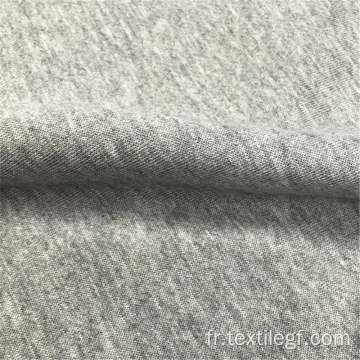 Tissus CVC de vêtement brossé tricoté en molleton de polyester